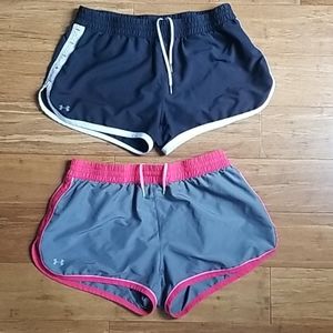 UA running shorts pair (L)
